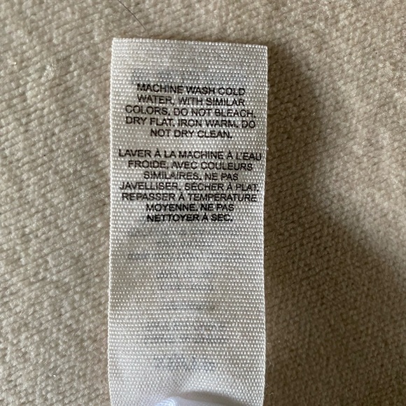 SALE GARAGE White Off-the-Shoulder crop top with Navy Embroidered Collar size XS - Picture 5 of 7